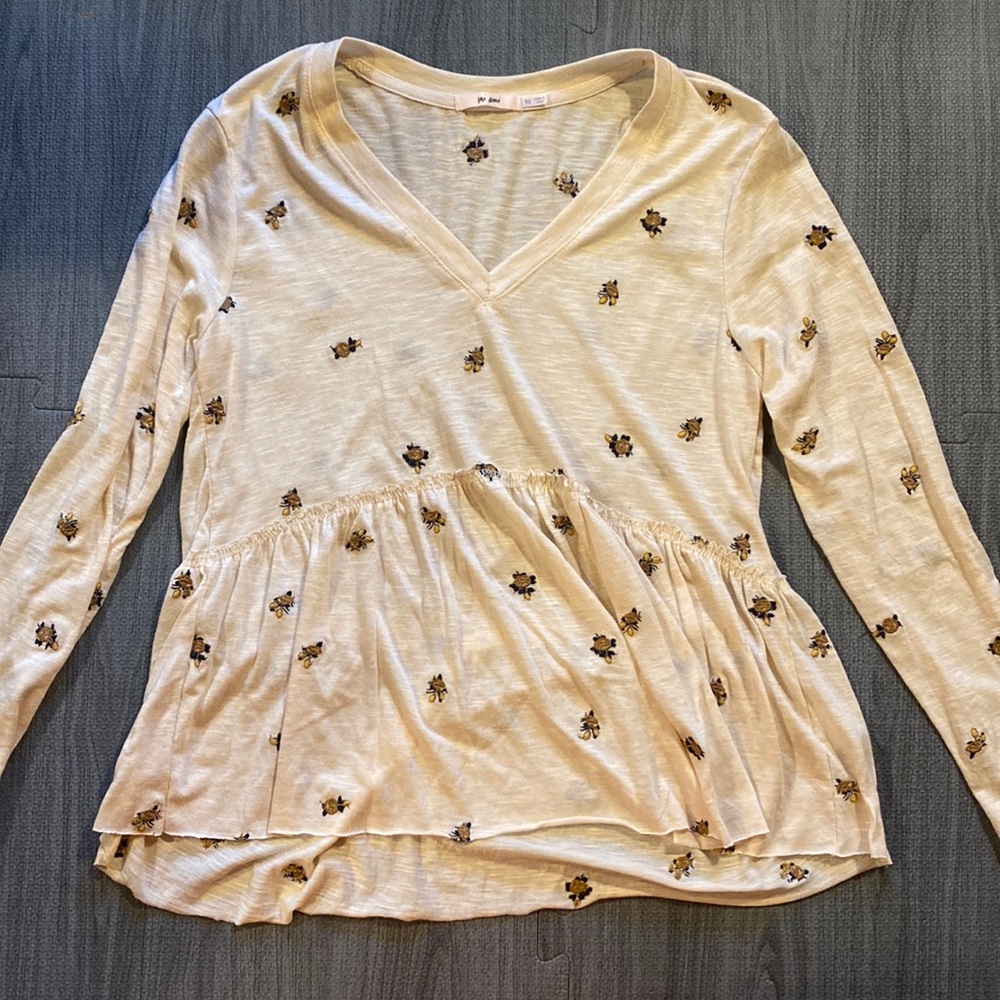 Mi ami floral light weight long sleeve T-shirt